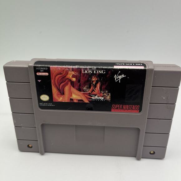The Lion King (Super Nintendo SNES) Authentic Game Cart - Picture 3 of 6